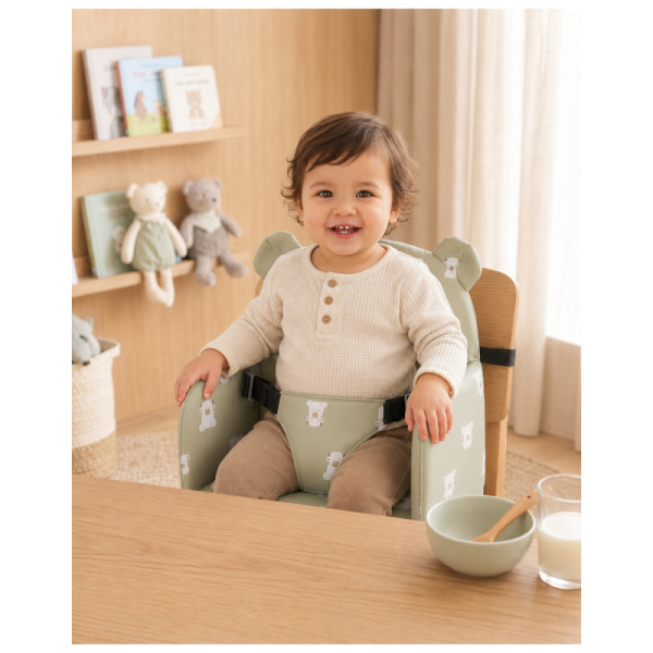 Rehausseur de chaise bébé pliable et imperméable fluffy Noukies
