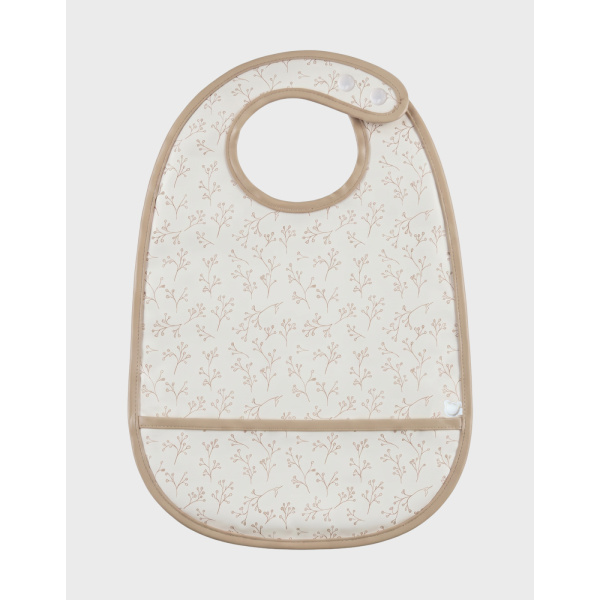 Lot de 3 bavoirs imperméables et poche récupératrice brindilles Noukies