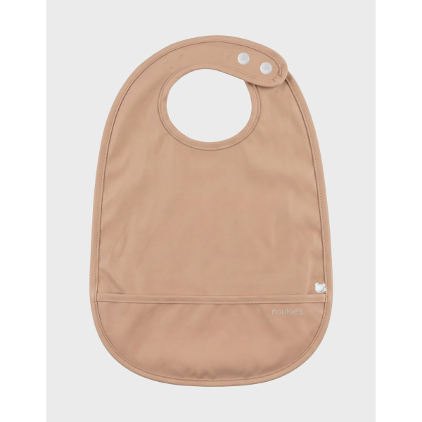 Lot de 3 bavoirs imperméables et poche récupératrice fluffy Noukies