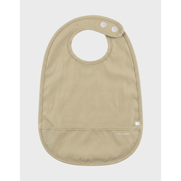 Lot de 3 bavoirs imperméables et poche récupératrice dinos Noukies