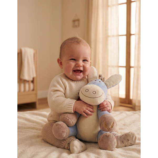 Peluche paco 25 cm avec pochon cadeau Noukies