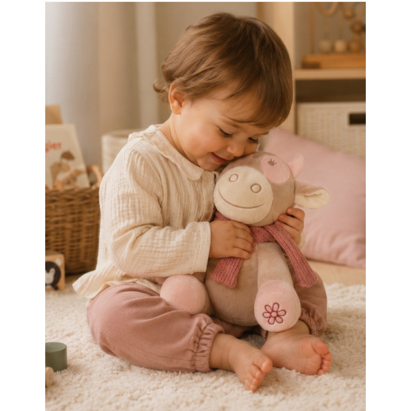 Peluche lola 40 cm avec pochon cadeau Noukies