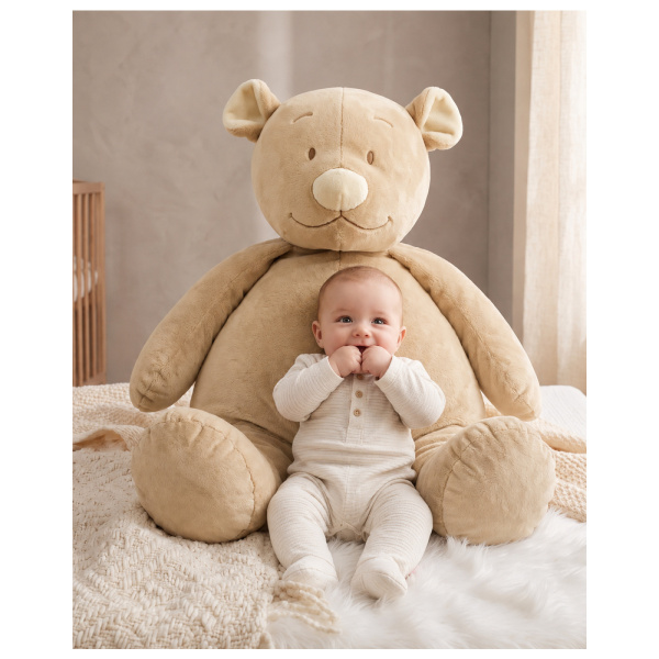 Grande peluche nouky 80 cm avec pochon cadeau Noukies