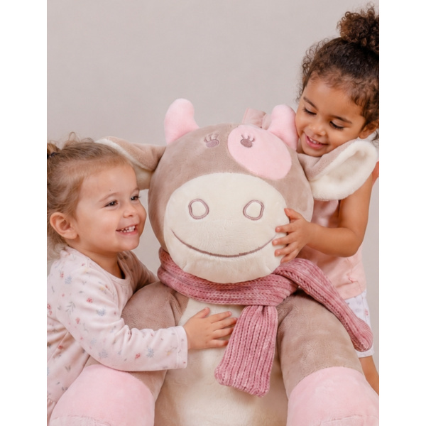 Grande peluche lola 80 cm avec pochon cadeau Noukies
