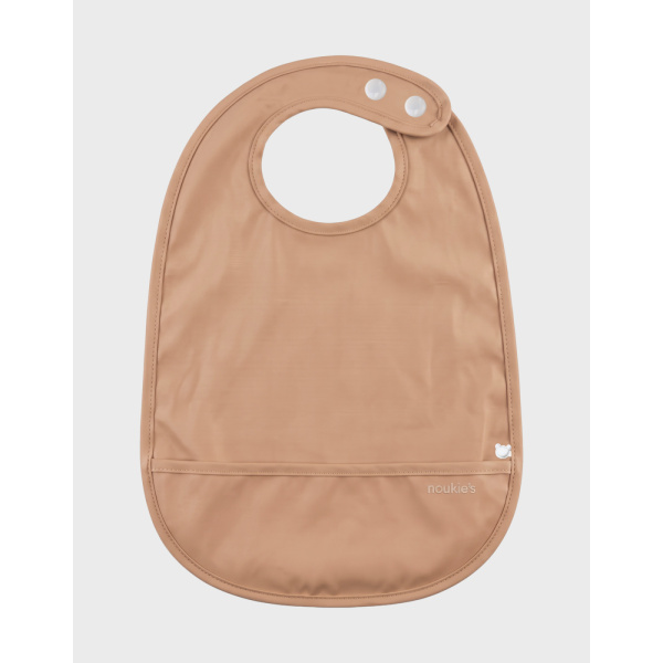 Lot de 3 bavoirs imperméables et poche récupératrice eléphants Noukies