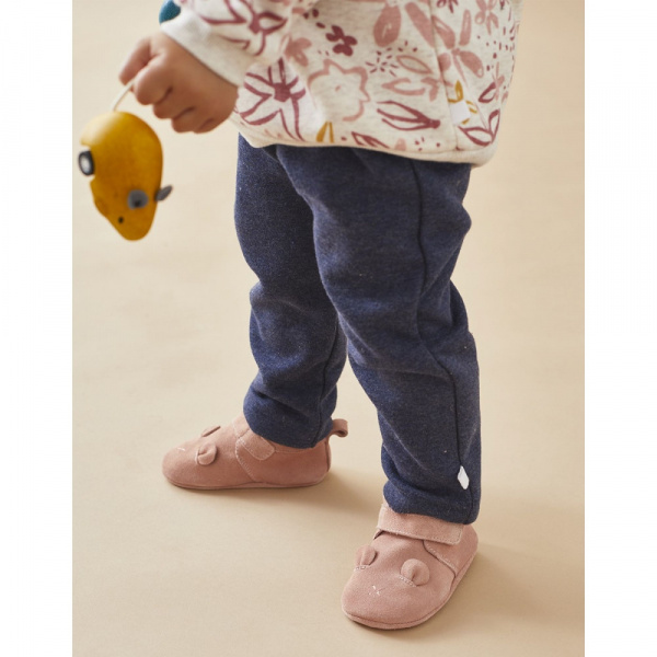 Ensemble sweat fleurs + joggging bleu 1 mois Noukies