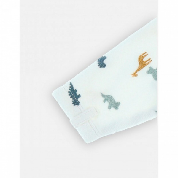 Pyjama bébé en velours dinosaure - 1 mois Noukies
