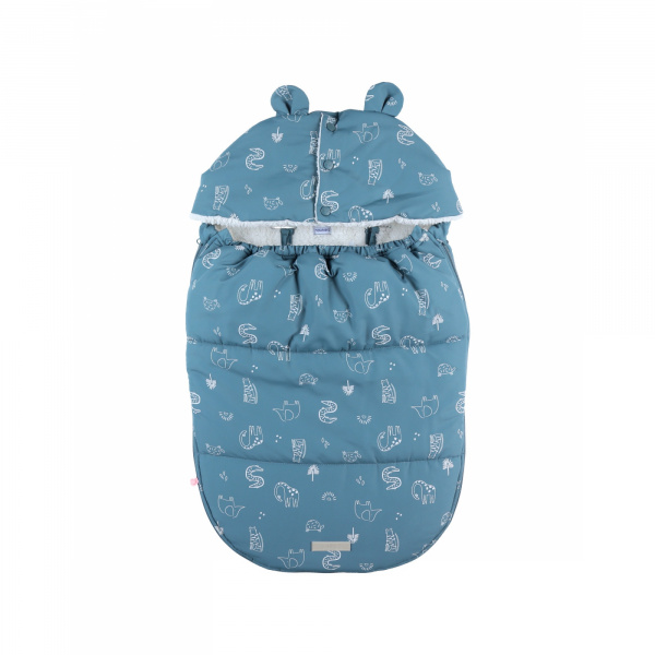 Chancelière bébé winter blue - mix and match Noukies