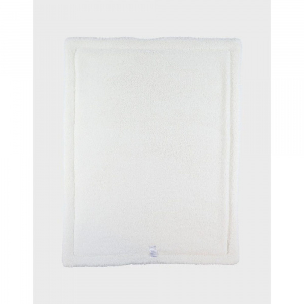 Couverture en tricot 75x100cm blanc Noukies