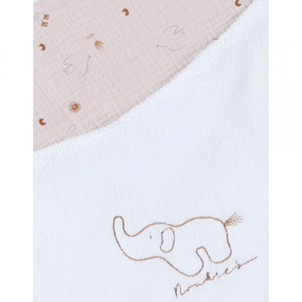 Lot de 2 bavoirs bandana comlombes du bonheur Noukies