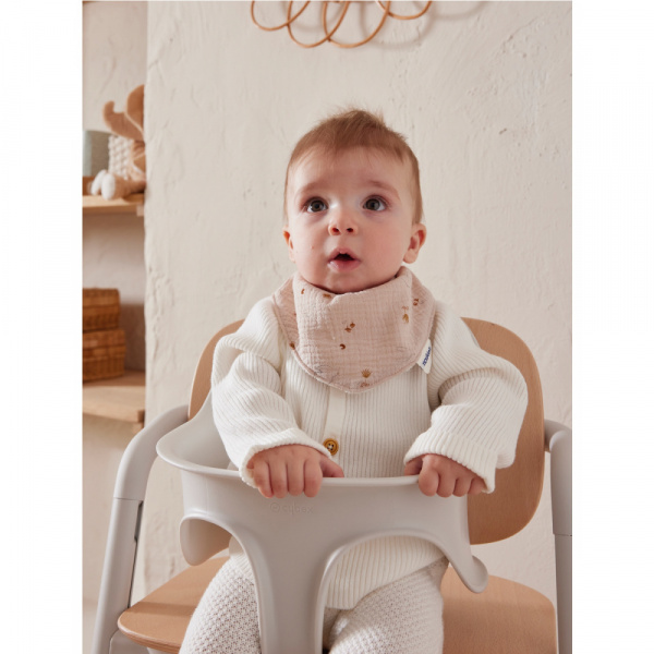 Lot de 2 bavoirs bandana comlombes du bonheur Noukies