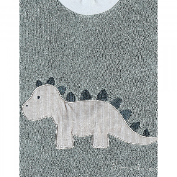 Bavoir bébé dinosaure vert Noukies