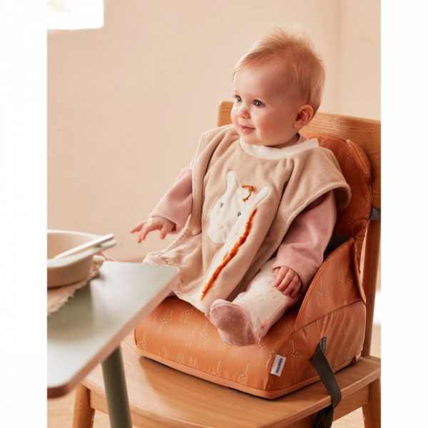 Bavoir bébé girafe beige Noukies