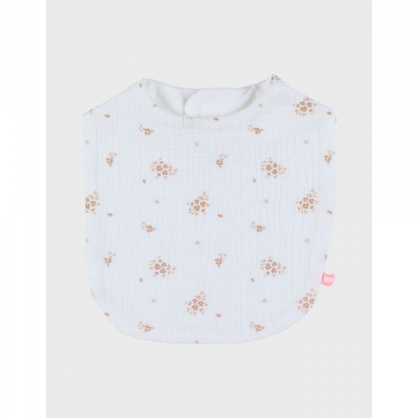 Lot de 3 bavoirs, mousseline de coton bio et éponge Noukies