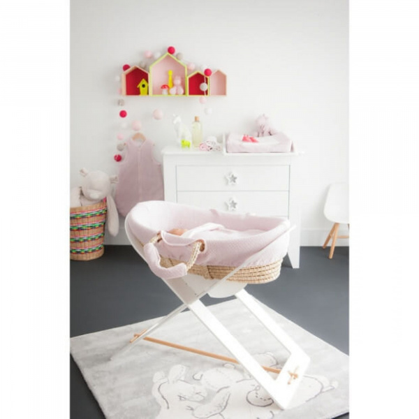 Support de couffin barre bois Noukies