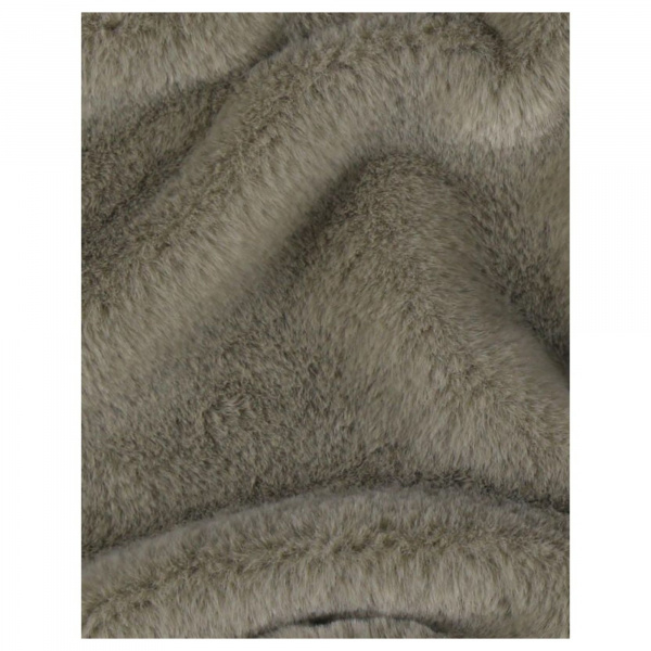 Couverture promenade fausse fourrure bébé kaki mix and match Noukies