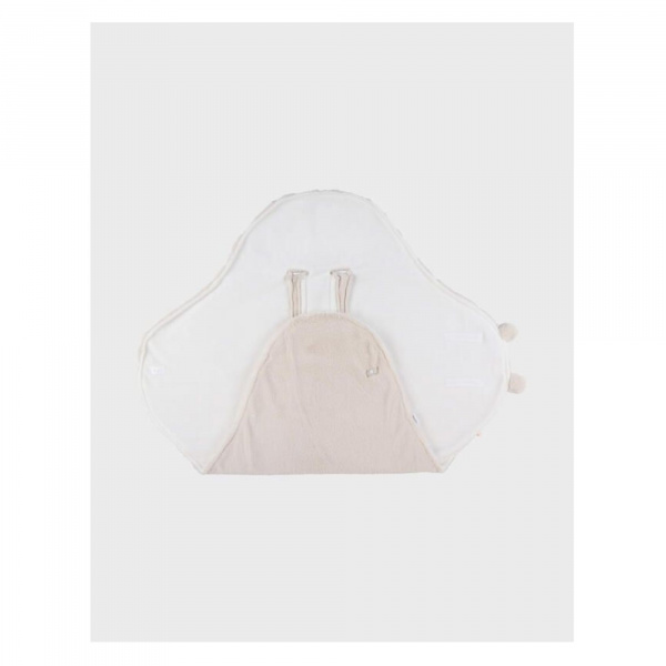 Couverture promenade fausse fourrure bébé beige mix and match Noukies