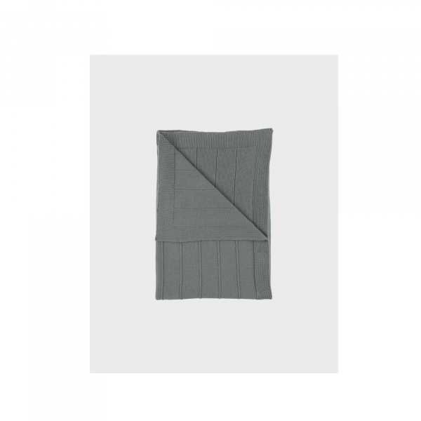 Couverture tricot 75 x 100 kaki mix and match Noukies