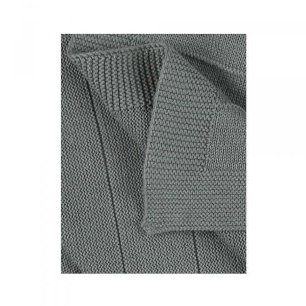 Couverture tricot 75 x 100 kaki mix and match Noukies