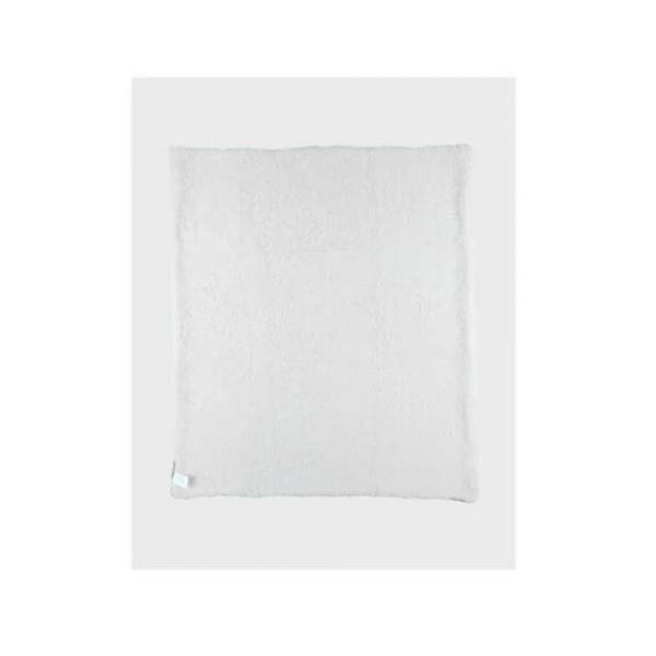 Couverture tricot bébé kaki avec sherpa 75x100 mix and match Noukies