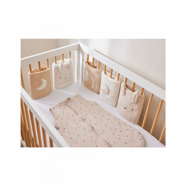 Gigoteuse 70cm jersey manches amovibles colombes du bonheur Noukies