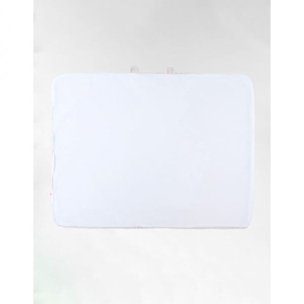 Couverture bébé 75 x 100 cm poil long beige - mix and match Noukies