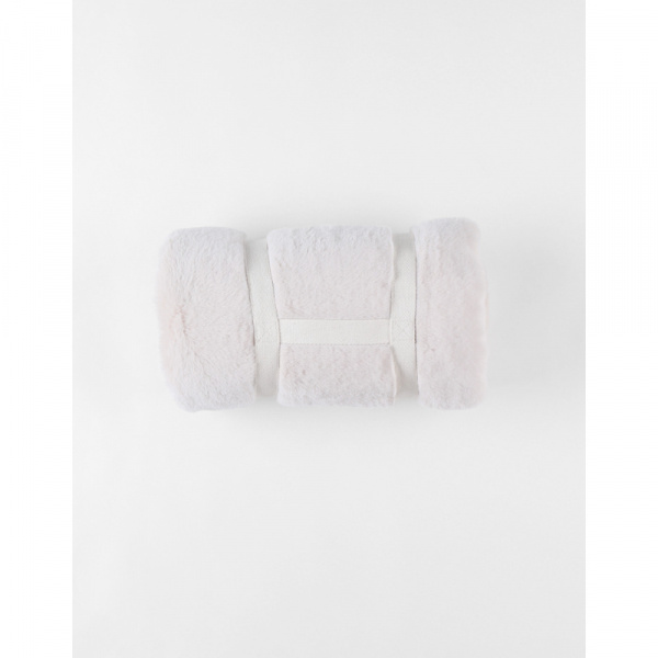 Couverture bébé 75 x 100 cm poil long beige - mix and match Noukies