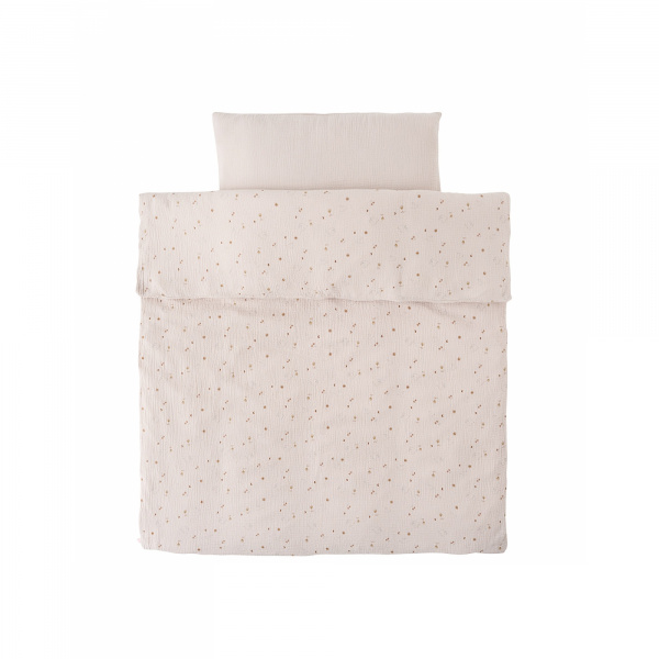 Housse de couette bali, moka & snow 100 x 140 cm Noukies