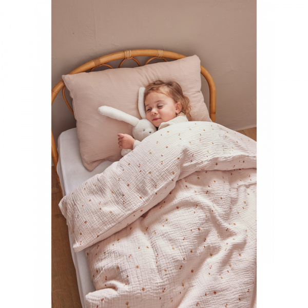 Housse de couette bali, moka & snow 100 x 140 cm Noukies