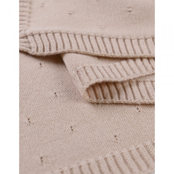 Couverture en tricot 75x100cm powder pink - mix and match Noukies