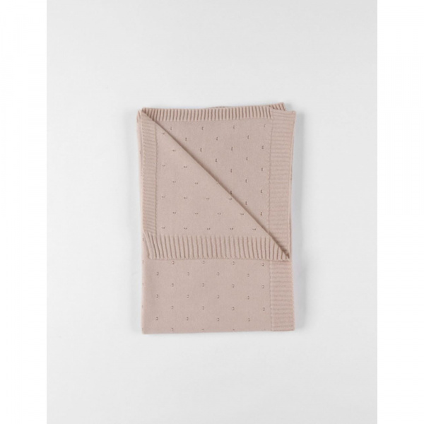 Couverture en tricot 75x100cm powder pink - mix and match Noukies
