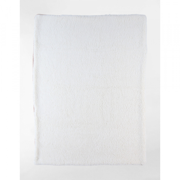 Couverture en tricot 75x100cm powder pink avec sherpa - mix and match Noukies