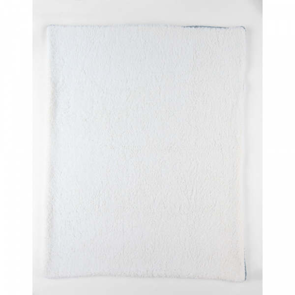 Couverture en tricot 75x100cm ice blue avec sherpa - mix and match Noukies