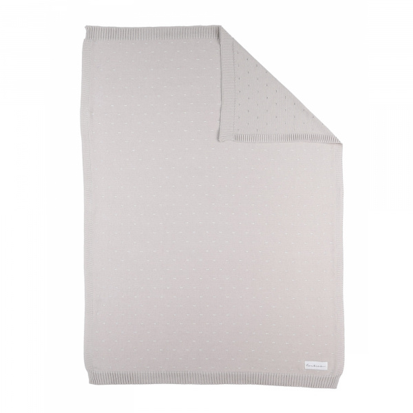 Couverture en tricot 75x100cm tender beige - mix and match Noukies