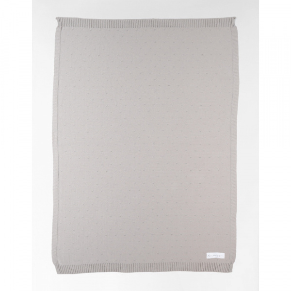 Couverture en tricot 75x100cm tender beige - mix and match Noukies