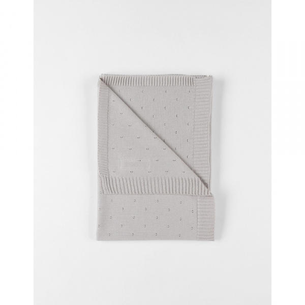 Couverture en tricot 75x100cm tender beige - mix and match Noukies