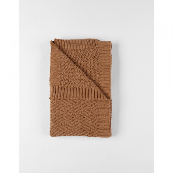 Couverture en tricot 75x100cm sweet caramel - mix and match Noukies