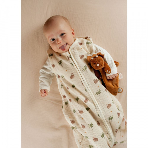 Gigoteuse été 70 cm mousseline de coton - cute gorilla Noukies