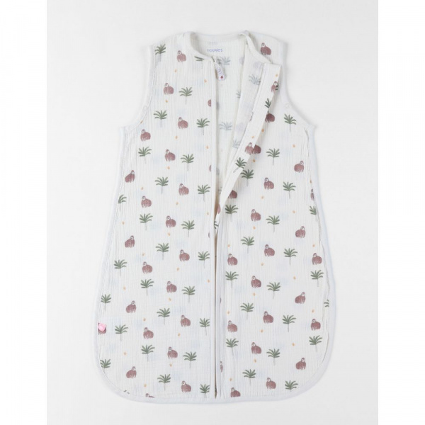Gigoteuse été 70 cm mousseline de coton - cute gorilla Noukies