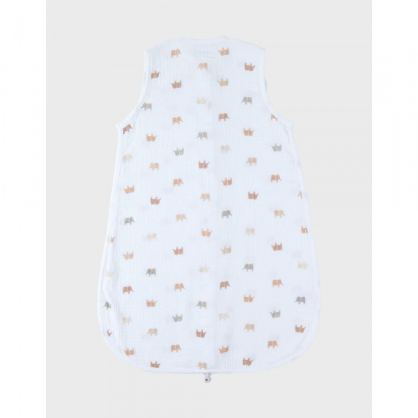 Gigoteuse été 70 cm en mousseline de coton - elephants Noukies