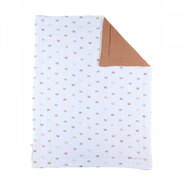 Couverture bébé 75 x 100 cm mix&match elephants Noukies