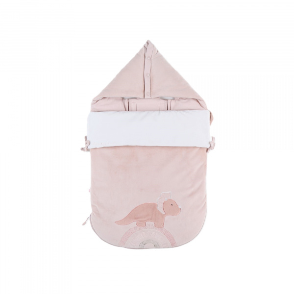 Nid d'ange popsie veloudoux rose 0/6 mois Noukies