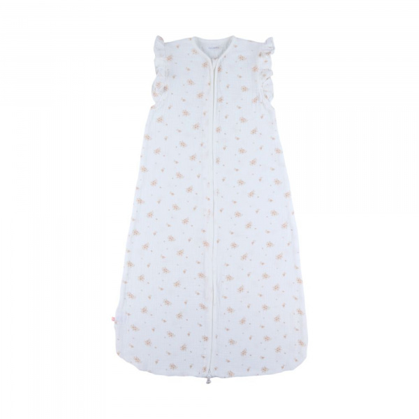 Gigoteuse 100cm, mousseline de coton bio, 6-24 mois - fleurs d'antan Noukies