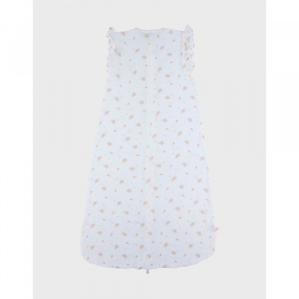 Gigoteuse 100cm, mousseline de coton bio, 6-24 mois - fleurs d'antan Noukies
