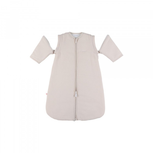 Gigoteuse nomade 70cm, mousseline de coton bio, 1-6 mois - beige Noukies