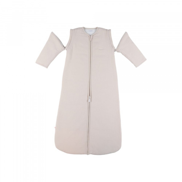 Gigoteuse nomade 100cm, mousseline de coton bio, 6-24 mois - beige Noukies