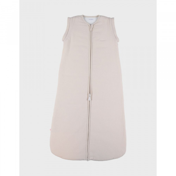 Gigoteuse nomade 100cm, mousseline de coton bio, 6-24 mois - beige Noukies