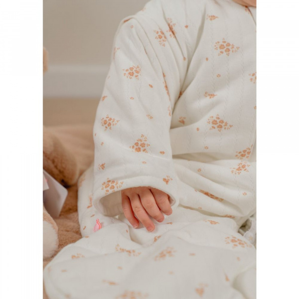 Gigoteuse nomade 70cm, coton bio, 1-6 mois - fleurs d'antan Noukies