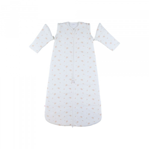 Gigoteuse nomade 100cm, coton bio, 6-24 mois, fleurs d'antan Noukies