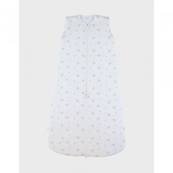 Gigoteuse nomade 100cm, coton bio, 6-24 mois, fleurs d'antan Noukies